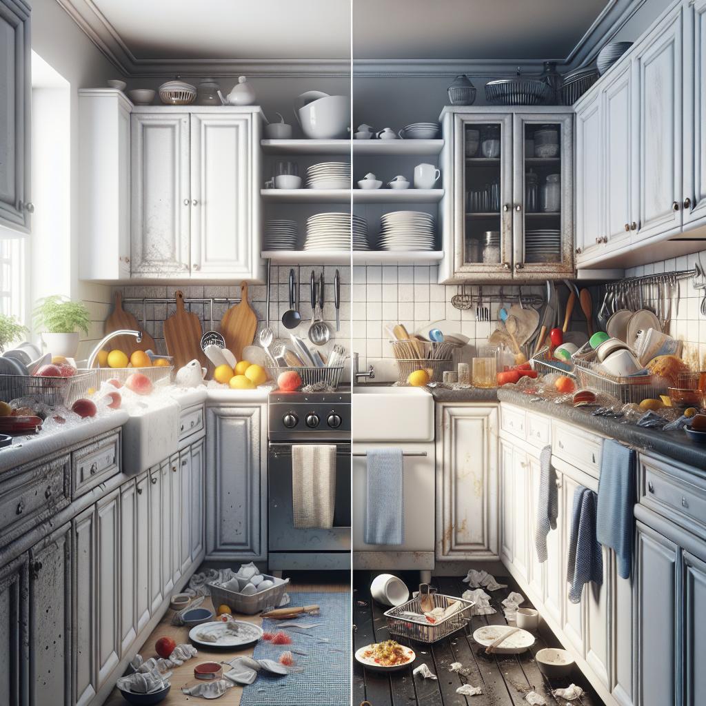 Clean vs Dirty Kitchens