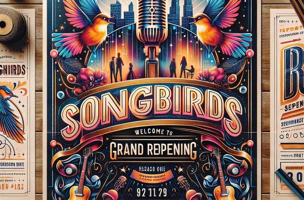 Songbirds to Re-Open This Saturday at a New Location on Main Street