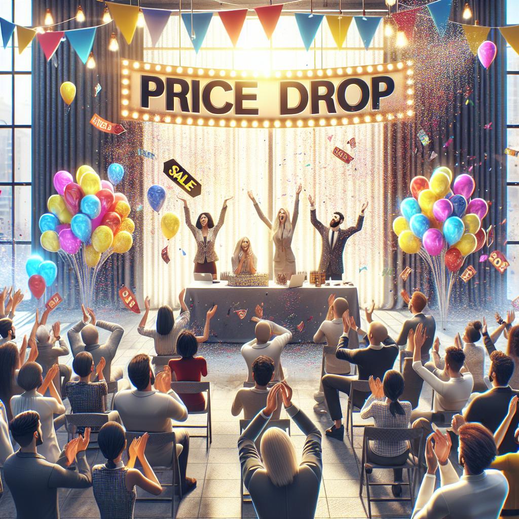 Price drop celebration party.