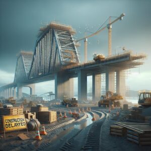 Bridge construction delay concept