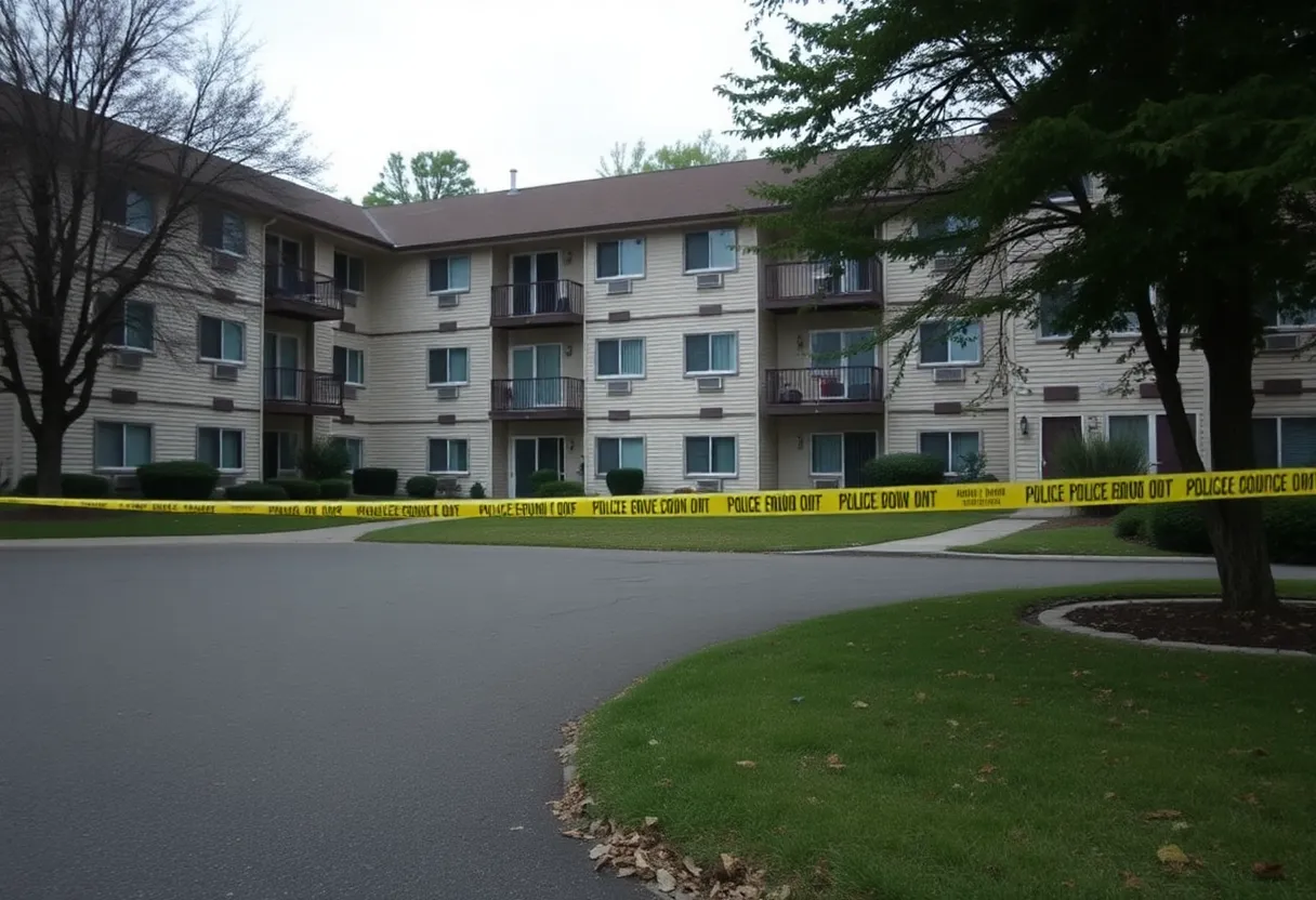 Scene of shooting incident in Chattanooga with police presence.