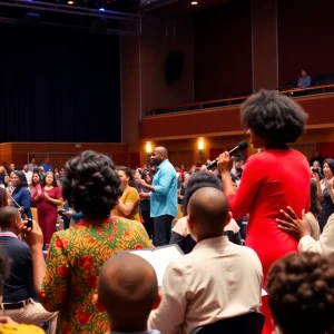Audience enjoying a musical performance celebrating Black heritage in Chattanooga