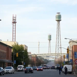 A vibrant view of Chattanooga highlighting the radio culture