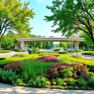 Landscaped Fourth Street interchange in Chattanooga