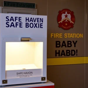 Safe Haven Baby Box located at Fire Station 6 in Chattanooga, Tennessee