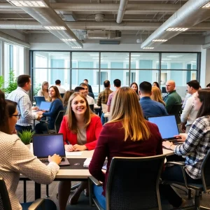 TVA employees in Chattanooga engaging in collaboration