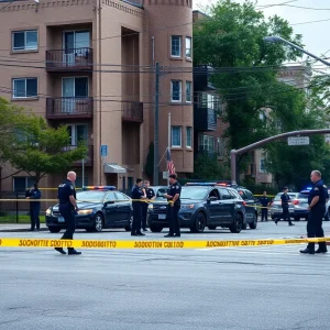 Police investigating the scene of a shooting in Chattanooga