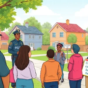 Community members discussing safety concerns in Hamilton County