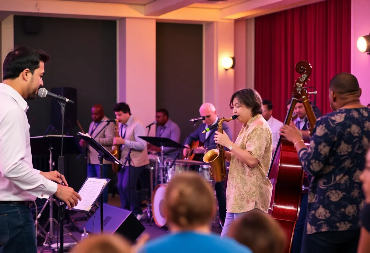 Community members enjoying a jazz performance at Jazz Futures in Chattanooga.