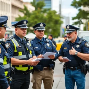 Police officers in Chattanooga engaging in community safety practices