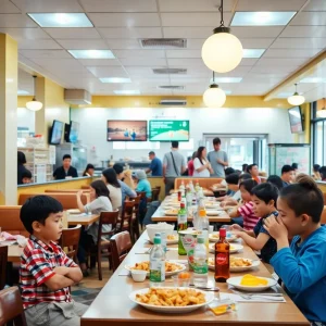 Interior of a clean and well-organized restaurant in Chattanooga