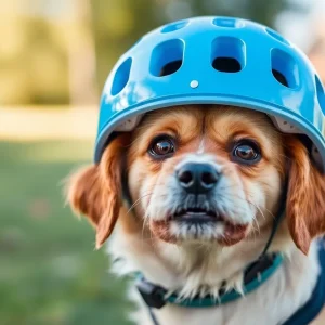 3D-printed helmet designed for a rescue Chihuahua