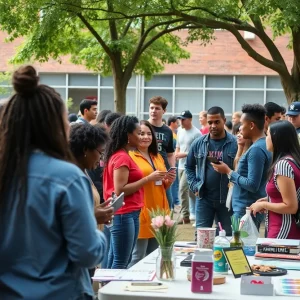 Community members gathering at Chattanooga Community Circles Day event focused on mental wellness.