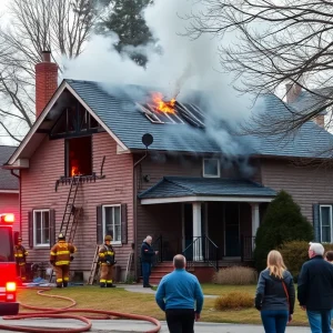 Fire damage to a duplex in Chattanooga