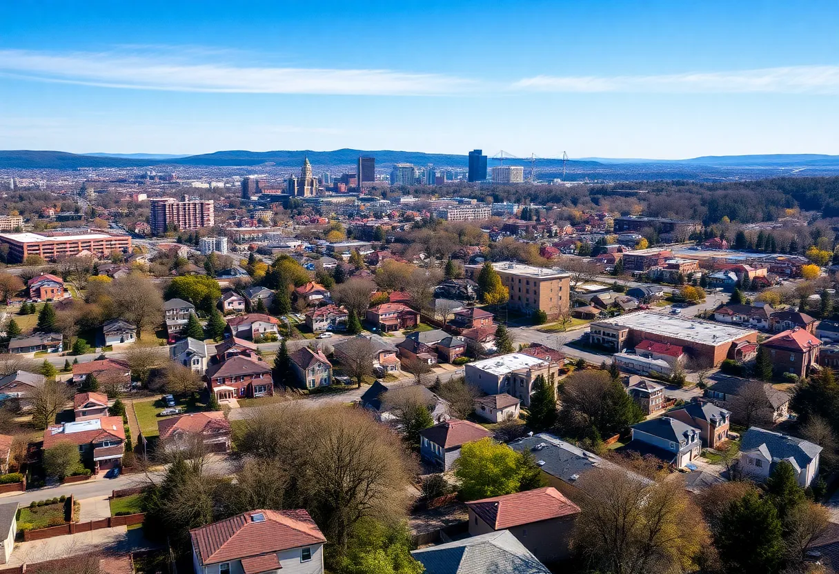 Panoramic view of Chattanooga showcasing diverse properties