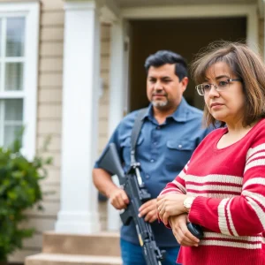 A family member protecting their home environment