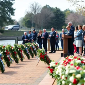 Memorial service at Tennessee Riverpark honoring the Fallen Five
