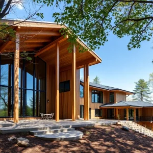 Construction of Ruby Falls' sustainable headquarters in Lookout Mountain, TN.