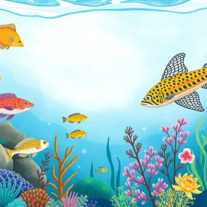 Illustration of underwater life symbolizing conservation efforts