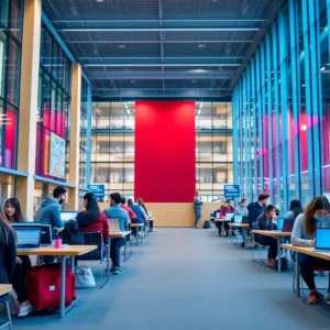 Students engaging in studies at University of Tennessee campus