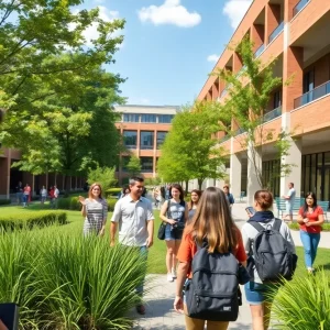 Students engaged in activities at the University of Tennessee campus.