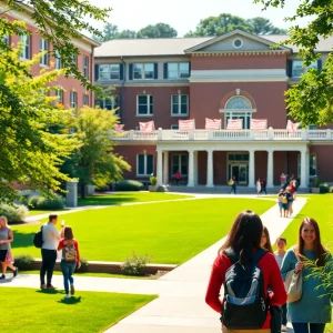 Students on campus celebrating fundraising achievements at the University of Tennessee