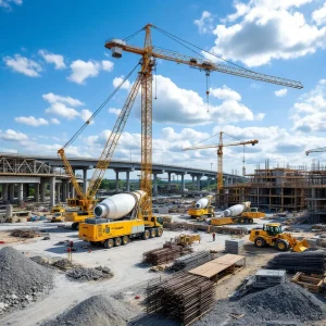 Modern construction tools and software used by contractors in Chattanooga.