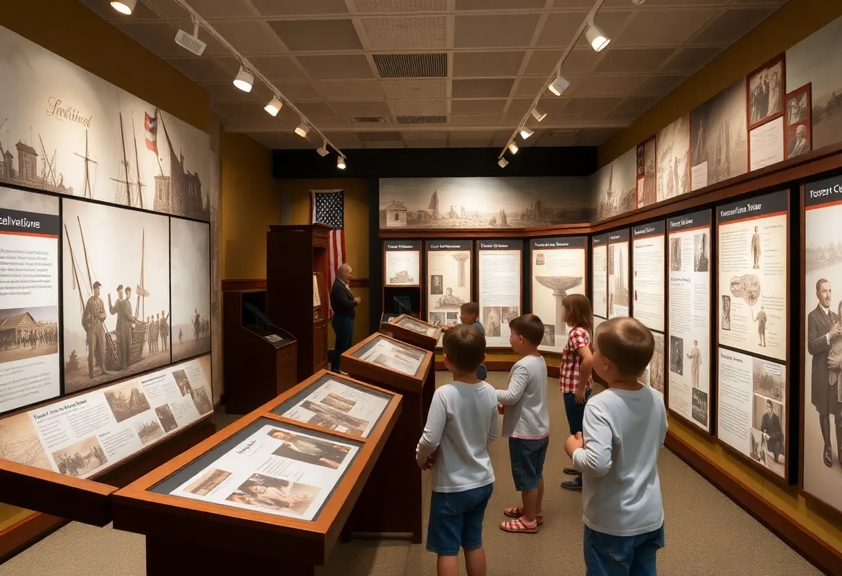 Interactive panel at the American Revolution Experience exhibit