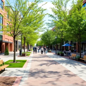 Conceptual design for a pedestrian-friendly Broad Street in Chattanooga