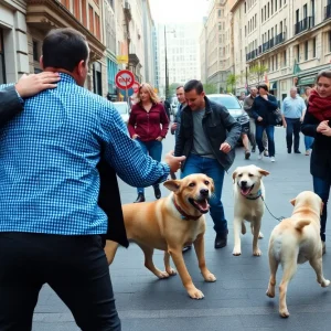 Chattanooga street incident with woman defending her dogs