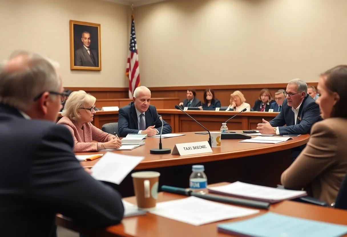 Chattanooga city council discussing property tax adjustments