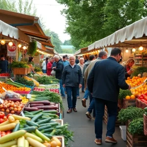 Fresh produce at Chattanooga Farmers Market