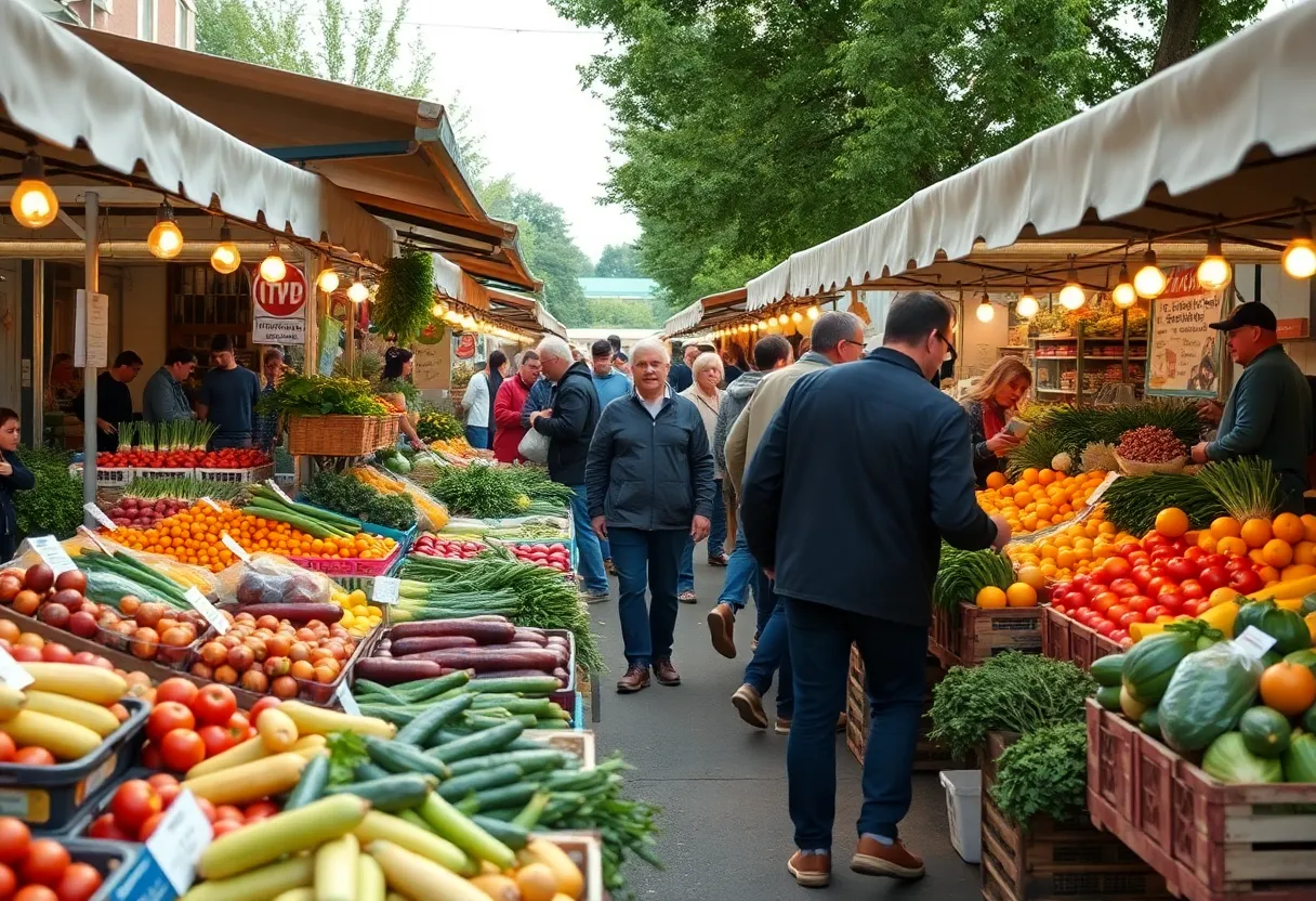 Fresh produce at Chattanooga Farmers Market