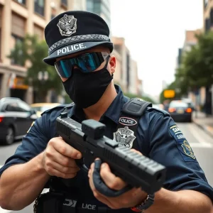 Law enforcement officers conducting a sting operation in Chattanooga