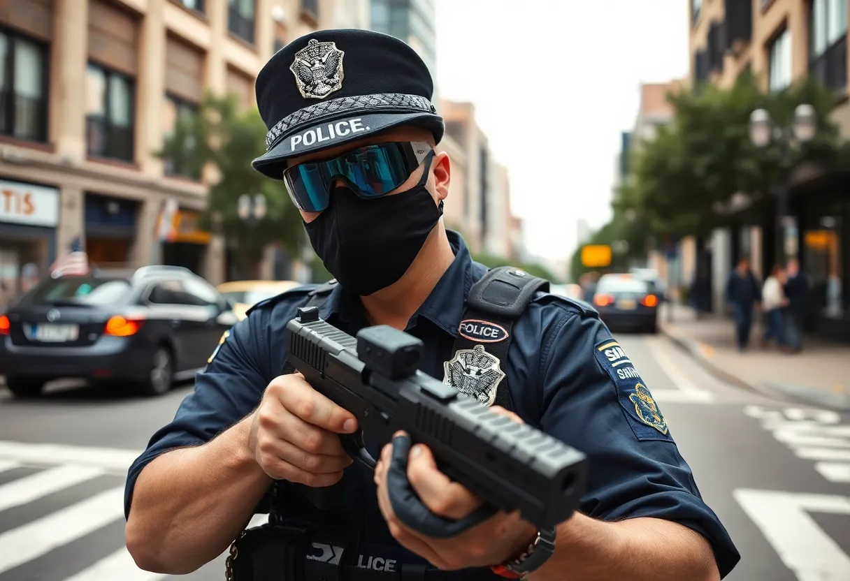 Law enforcement officers conducting a sting operation in Chattanooga