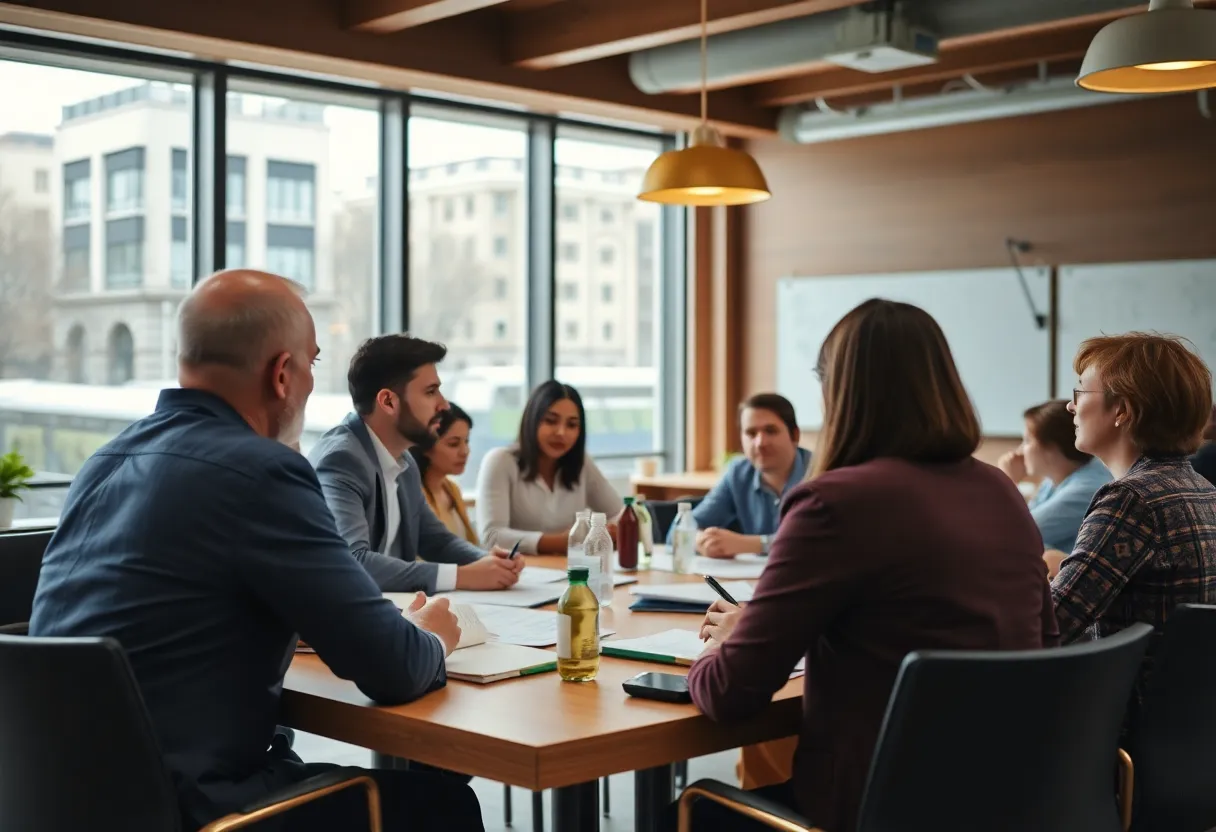 Chattanooga city planning meeting with diverse officials discussing ethics and governance.