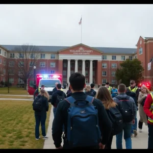 Emergency services during a lockdown at Chattanooga University