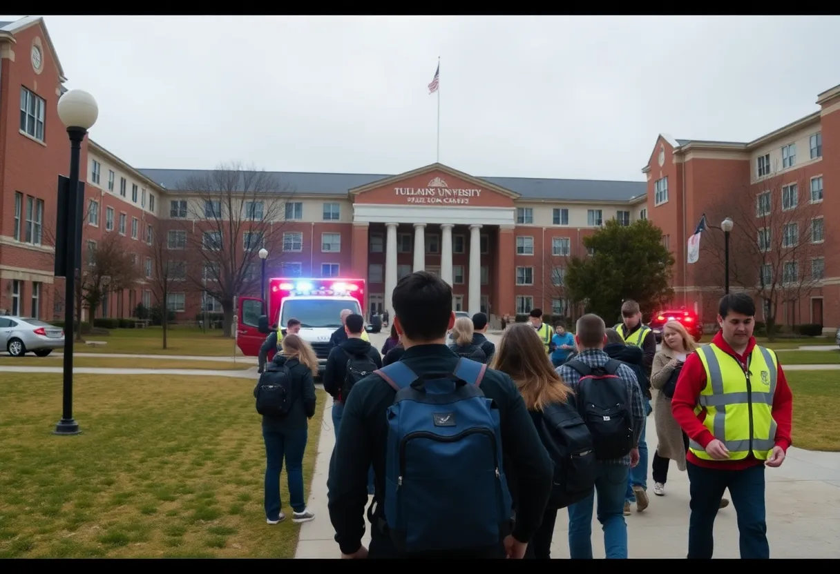 Emergency services during a lockdown at Chattanooga University