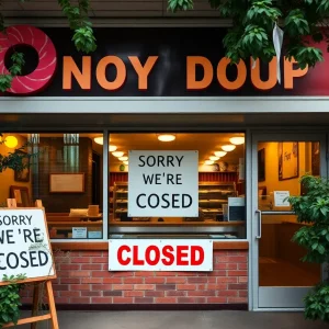 Closed Duck Donuts shop in East Brainerd