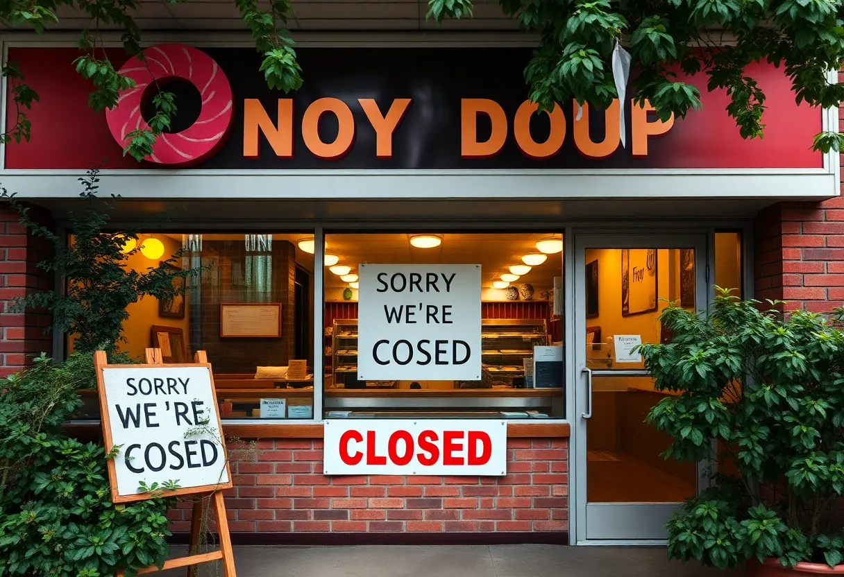 Closed Duck Donuts shop in East Brainerd