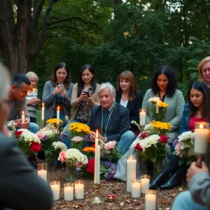 Community gathering in memory of educator Mark Wesson