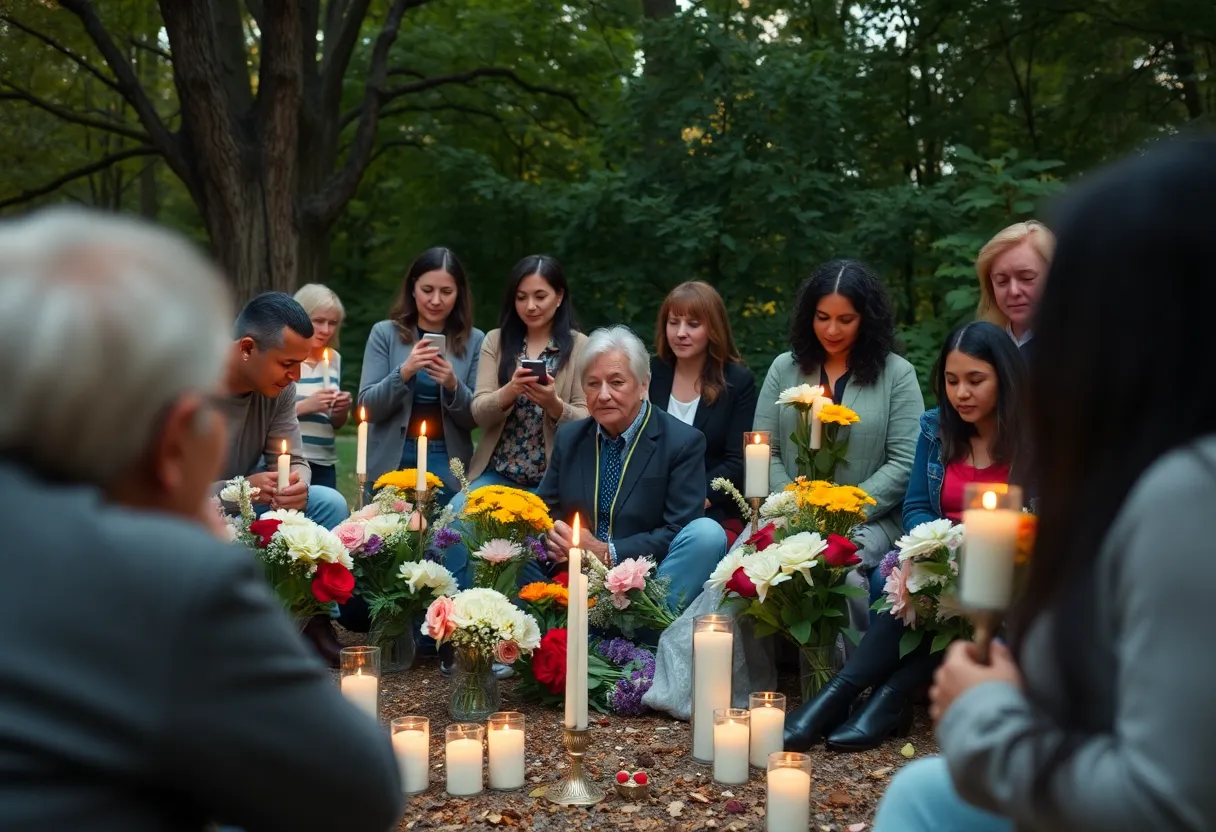 Community gathering in memory of educator Mark Wesson