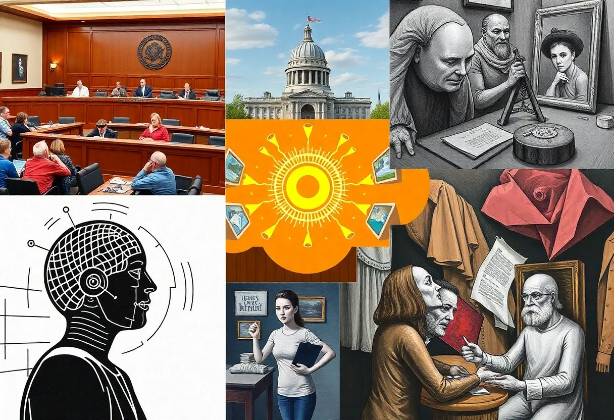 Collage representing Hamilton County's governance discussions and community issues