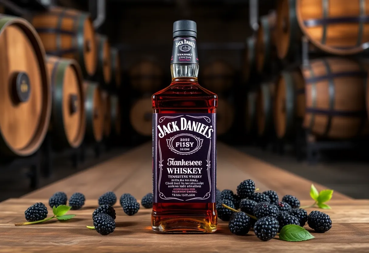 Jack Daniel's Tennessee Blackberry Whiskey Bottle