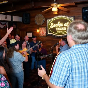 Audience enjoying a live music performance at Cherry Street Tavern