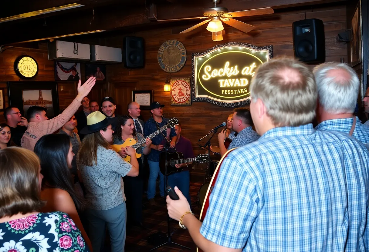 Audience enjoying a live music performance at Cherry Street Tavern