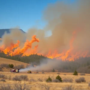 Firefighters battling the Lee Fire in Western Colorado