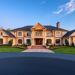 Stunning luxury home in Chattanooga, TN with scenic background