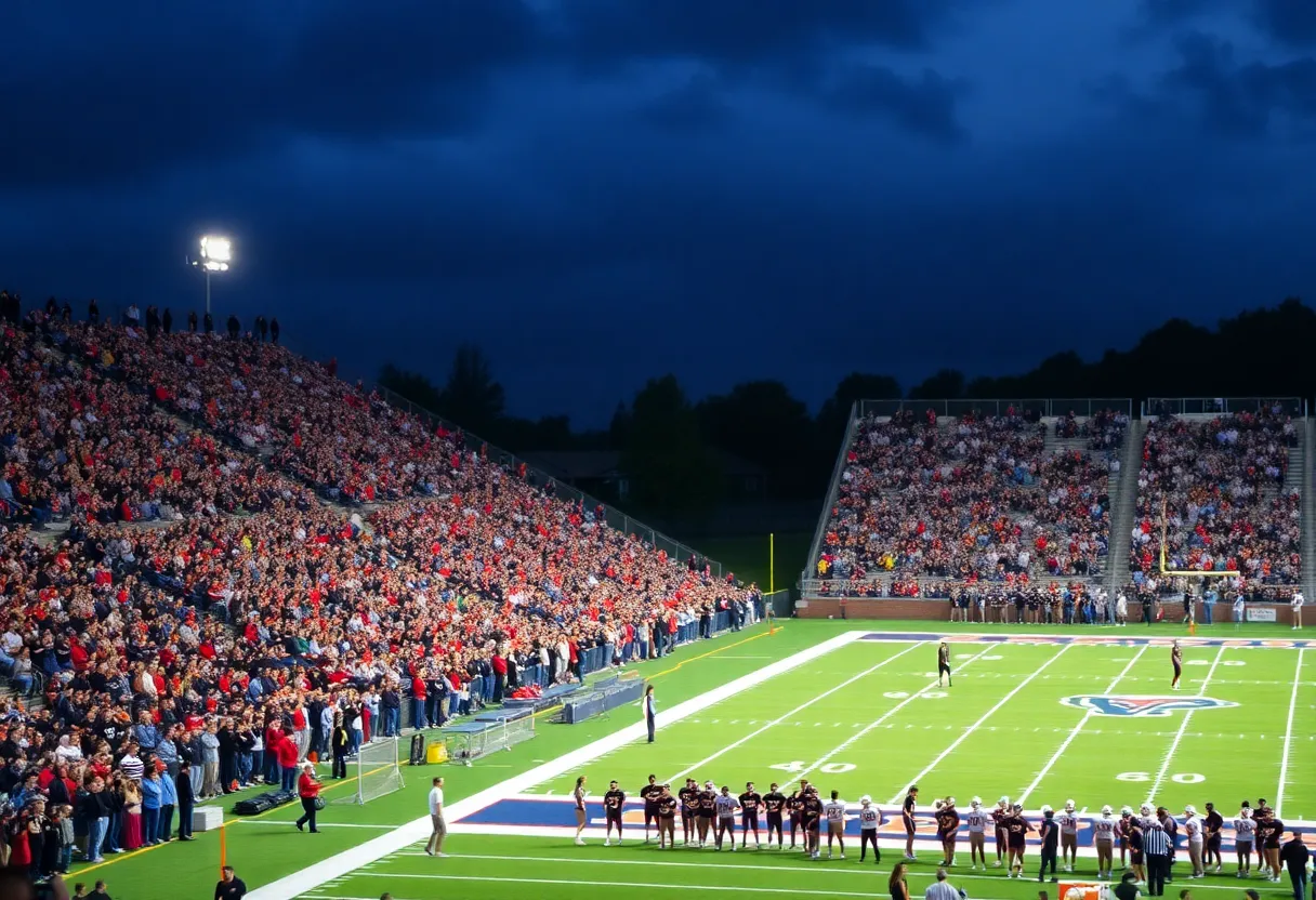 A packed Finley Stadium during the Marion County football Jamboree