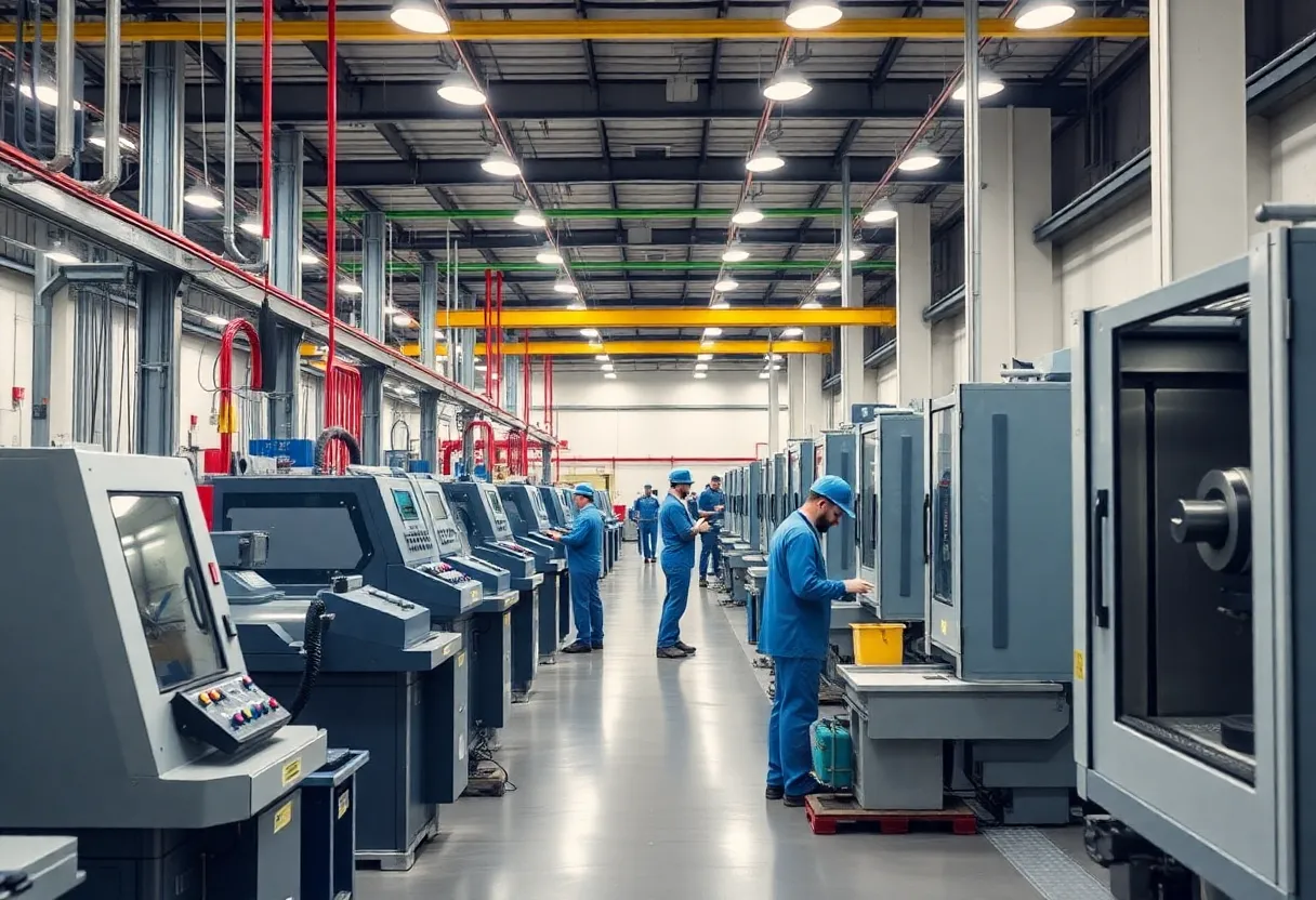 New manufacturing facility for Master Machine in Chattanooga, showcasing advanced machining operations.